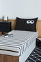 L'essentiel linge de maison Juego de Sábanas Funny Cizgili - Negro